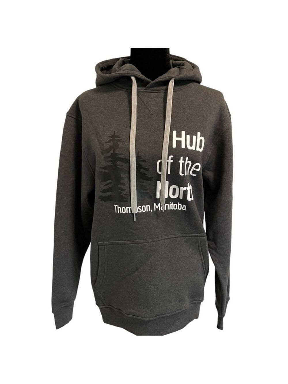 Hub of The North Charcoal Hoodie